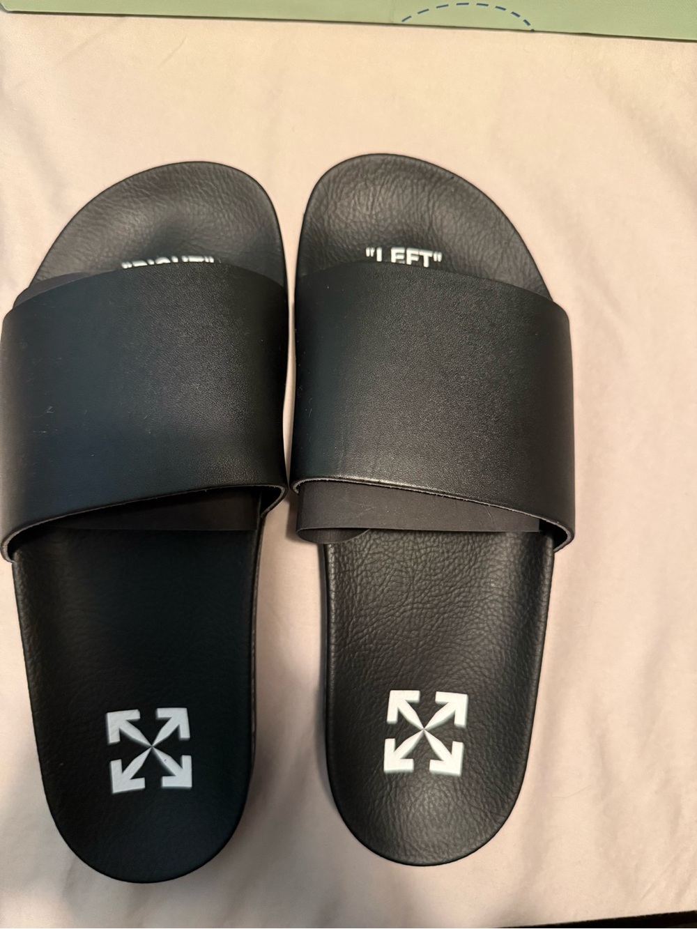 NIB Off-White Black and White Industrial Strap Slide Sandals - Picture 4 of 12